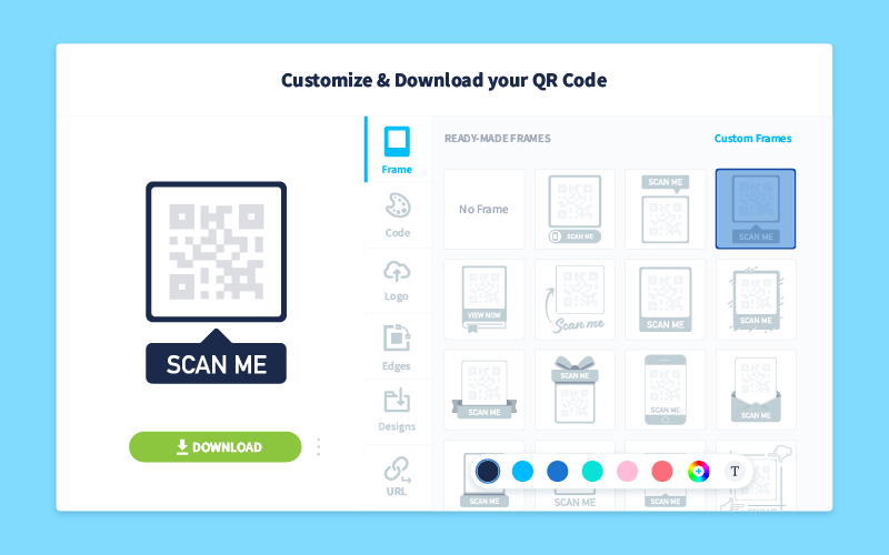 QR Code customization options in QR Code Generator PRO