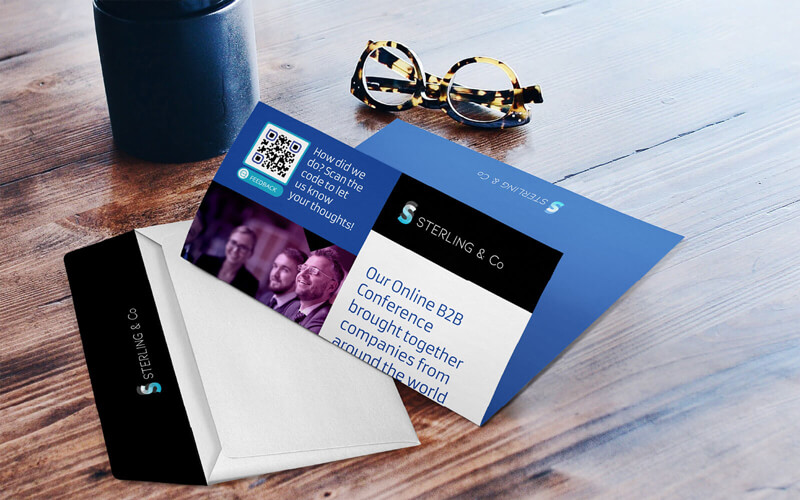 A Feedback QR Code sent to conference attendees after a conference to stay in touch