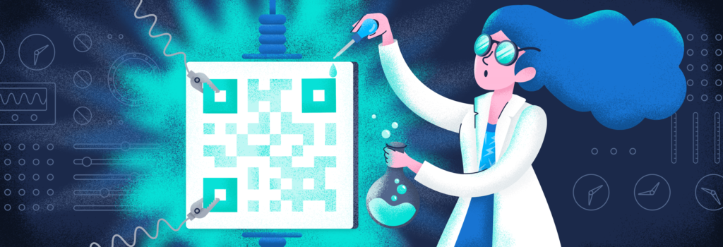 QR Code illustration on the workings behind the technology