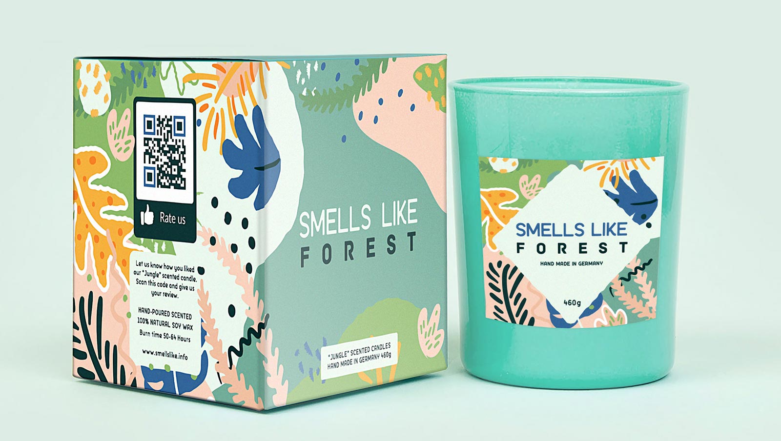 Example of QR Codes on product packaging to promote customer reviews and ratings