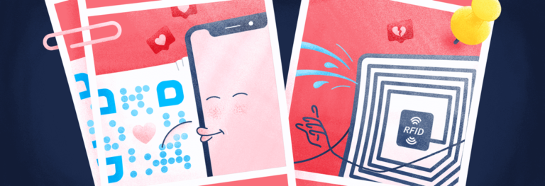 The difference between QR Codes and RFID tags