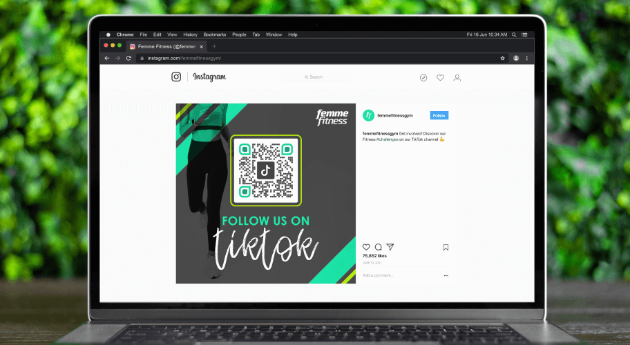 TikTok code for Gyms & Wellness