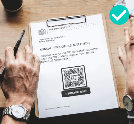 Registration becomes simpler and faster with a QR Code