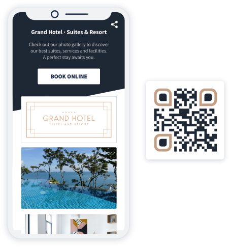 An Image Gallery QR Code landing page example that displays multiple images in one