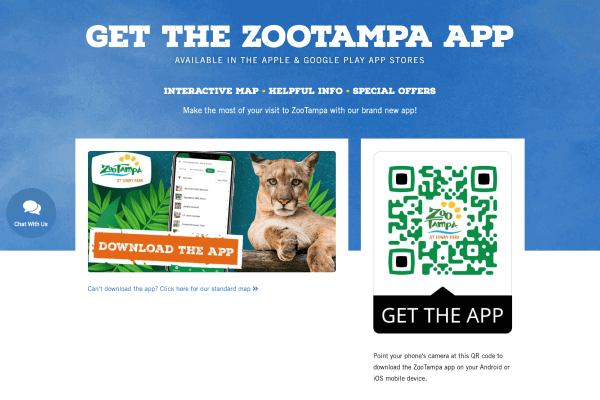 ZooTampa needed an easy way to distribute and communicate information to in-park guests.