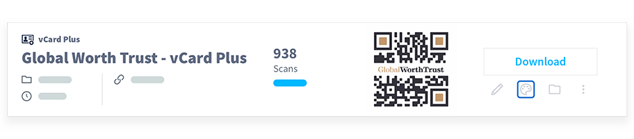 Display of your QR Code information.