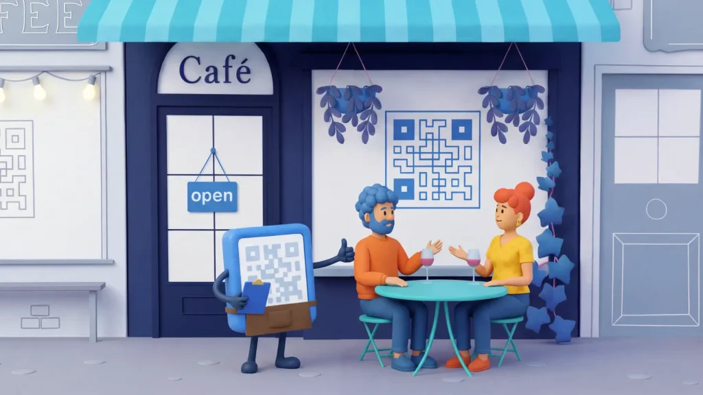 Create a contactless menu using a QR Code