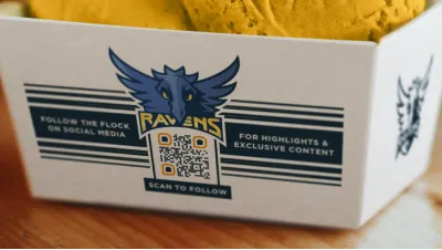 Creative TikTok QR Code idea on banners