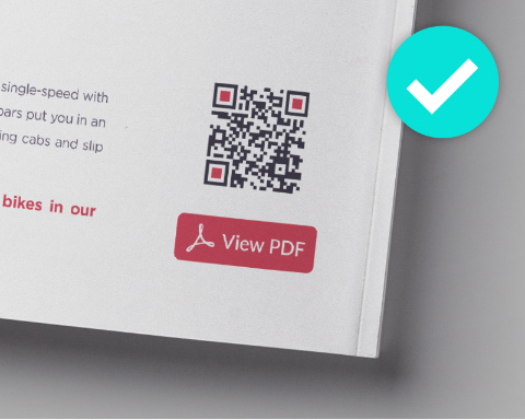 Professional QR Codes can be fully customized with colors