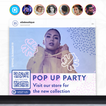 QR Code idea for retailers on social media posts