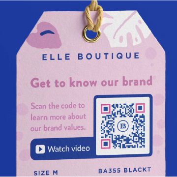 QR Code idea for retailers on price tags