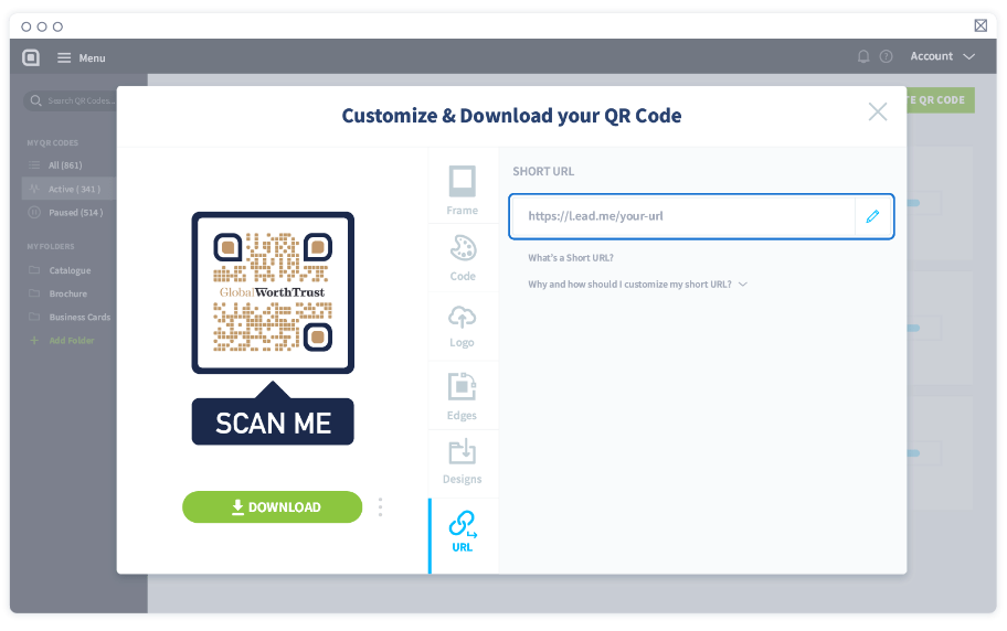 Customize your short URL (optional)