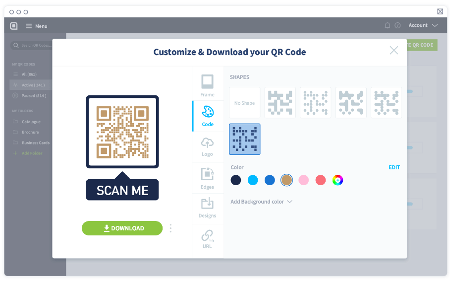 Add colors and select a pixel type