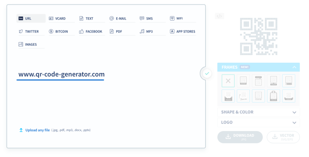 Second, enter the URL in the web address field