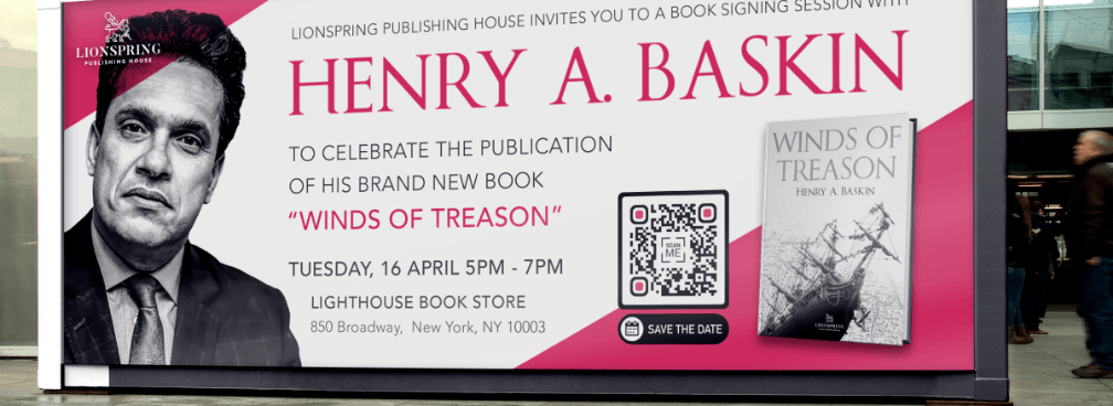 QR Code idea on a billboard ad to promote a new book launch