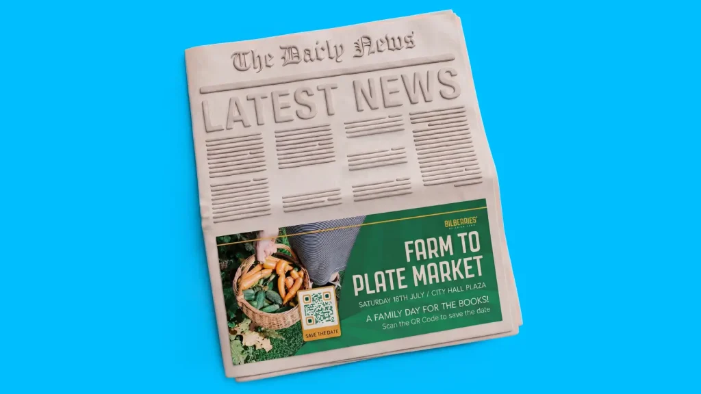 QR Codes on Newspapers and Magazines