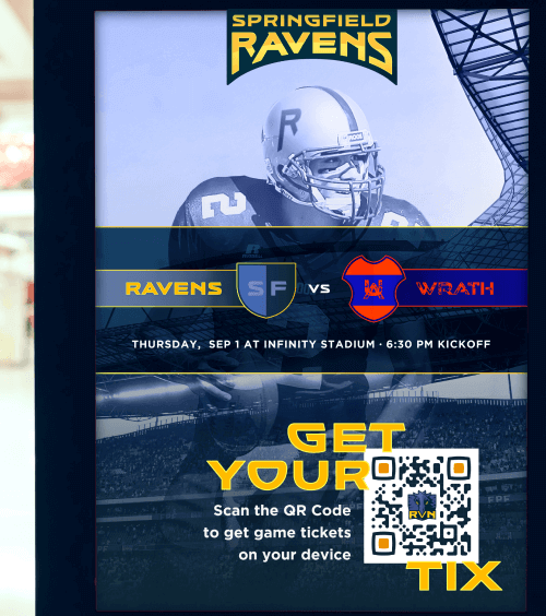 Creative Event QR Code idea on posters.