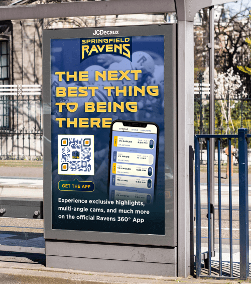 Creative App QR Code idea on displays