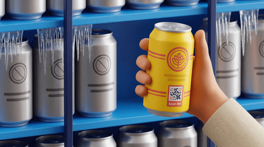 QR Codes product packaging